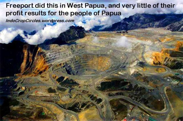 west papua Freeport Grasberg mines