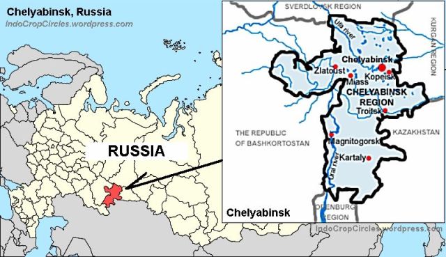 Chelyabinsk Russia map
