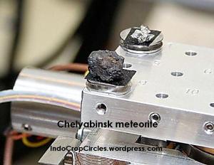 Russia Chelyabinsk meteorite stone - lab 02