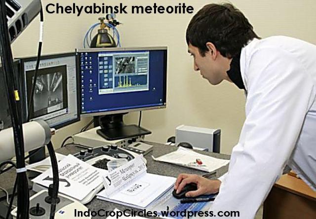 Russia Chelyabinsk meteorite stone - lab 03