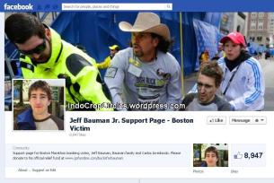 jeff bauman Jr support page on facebook