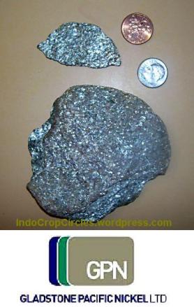 silver nickel-rock