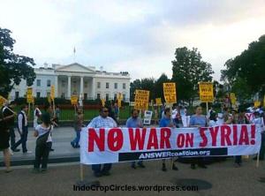 Aug. 29 protest at the White House initiated (by the ANSWER Coalition)