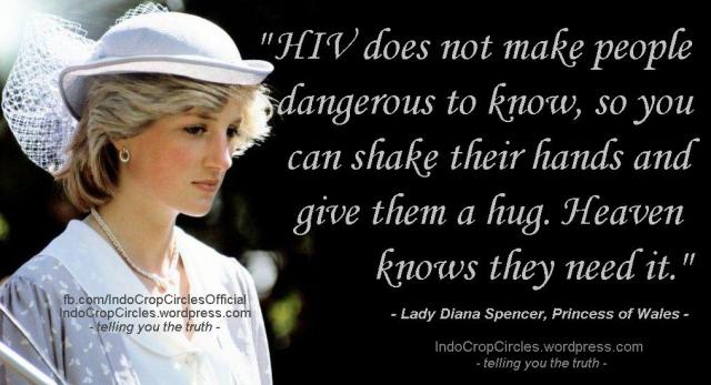 AIDS HIV quotes lady diana spencer