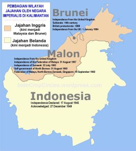 daerah jajahan di Kalimantan borneo