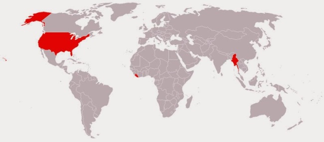 40 Maps That Will Help You Make Sense of the World - Countries That Do Not Use the Metric System