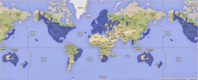 40 Maps That Will Help You Make Sense of the World - Where Google Street View is Available