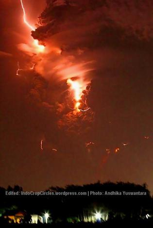 kelud erupting 14 Feb 2014 04