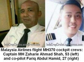 pilot and co-pilot MAS MH370