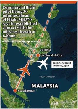 rute MH370 dan pesawat B777 lainnya
