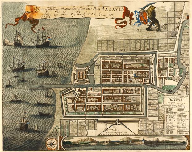 Dutch Batavia in 1681, built in what is now North Jakarta.