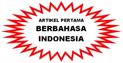 ARTIKEL BAHASA INDONESIA PERTAMA DI INTERNET