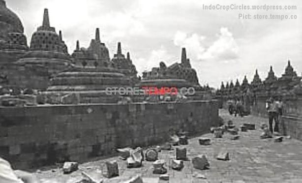 Candi Borobudur Setelah Peledakan di Magelang, Jawa Tengah (tempo.co)