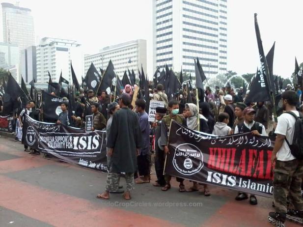 ISIS di Bundaran HI, Jakarta.