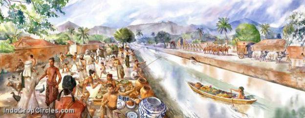 Gambaran kehidupan di tepian kanal metropolitan Majapahit berdasar temuan arkeolog dan catatan semasanya.